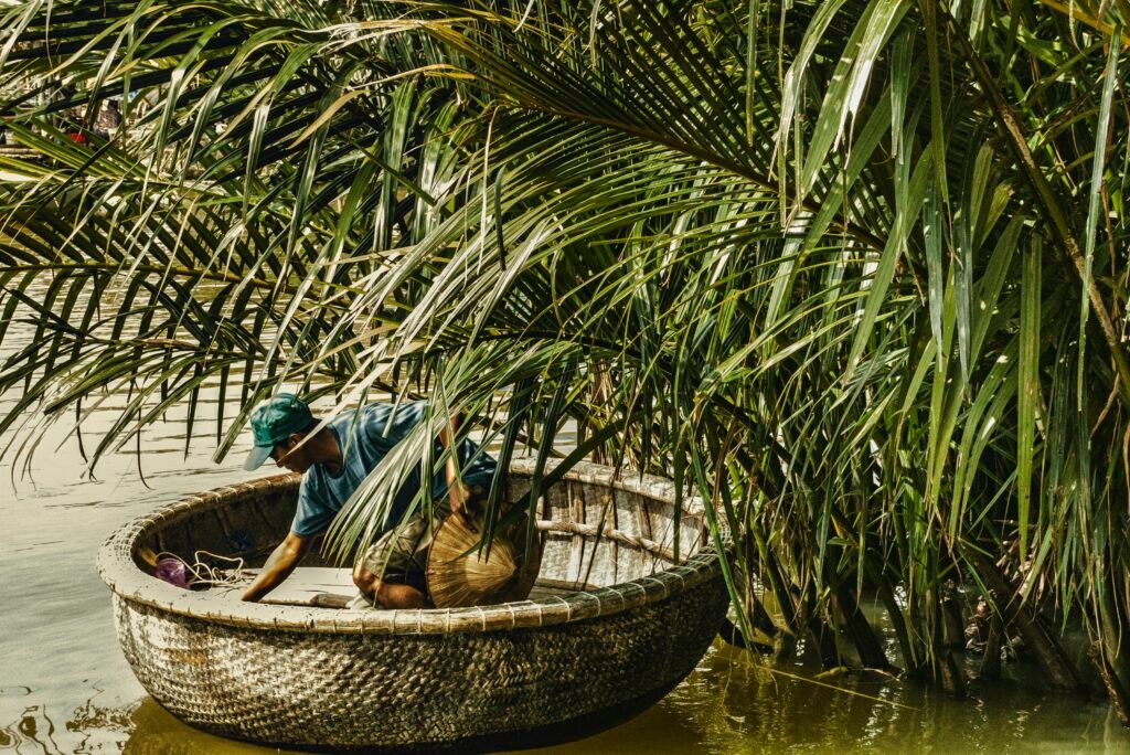 Bateau-panier vietnamien