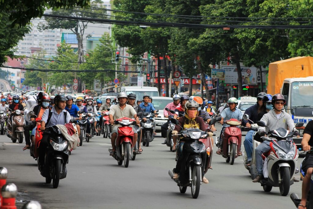 Circulation de scooters