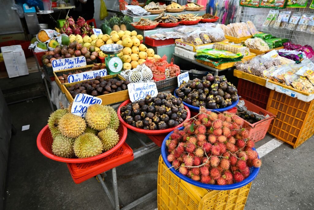 Fruits sur un marché vietnamien